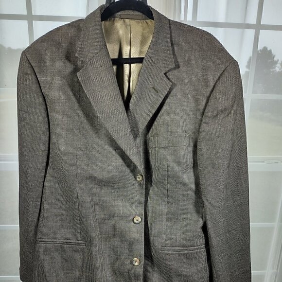 Jhane Barnes Brown To Olive Suit Jacket/Blazer Size 44R - Picture 1 of 12